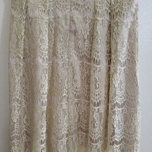Ryu beige lace dress size small